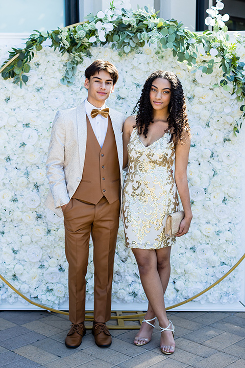  couple in gold looks 