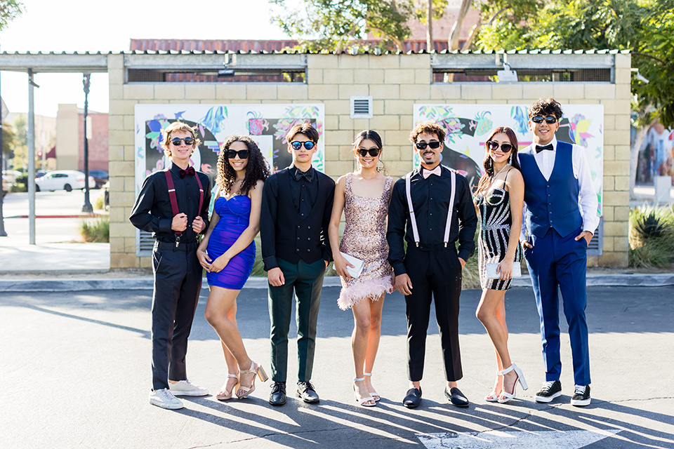  group inside taking a photo at homecoming 