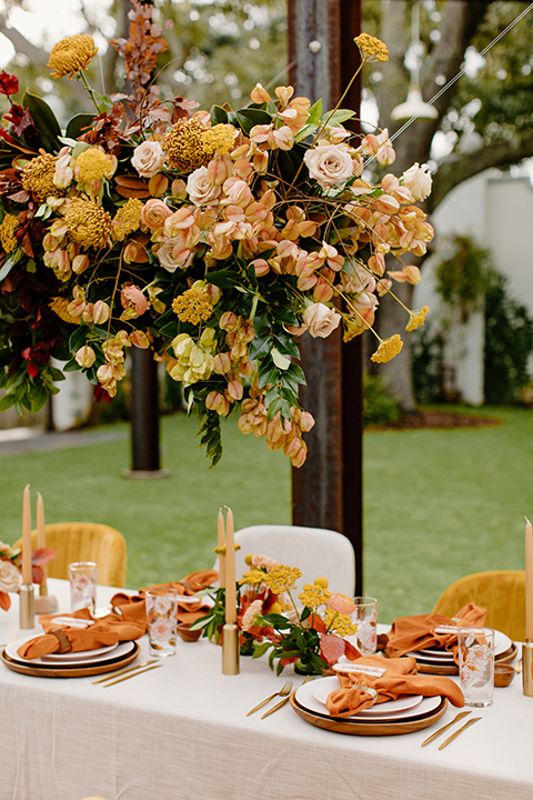  retro boho wedding with amber and brown color scheme – flatware 
