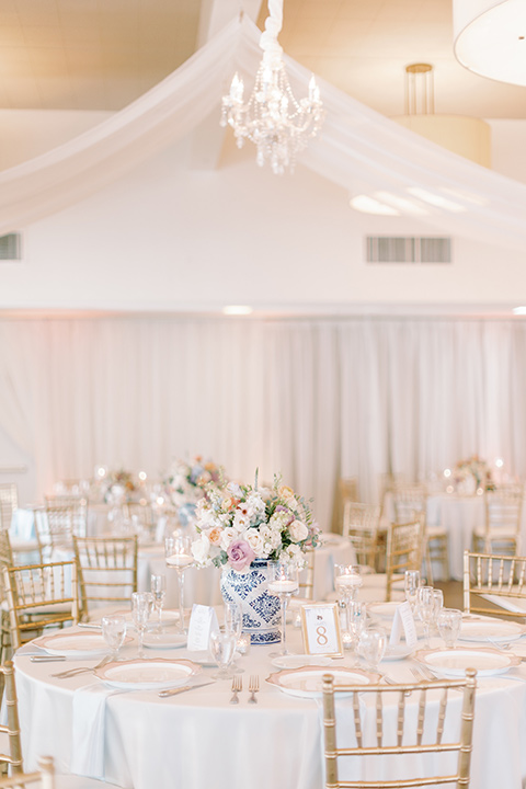  a Bridgerton inspired wedding with grand florals and dainty details – reception décor 