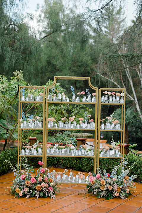  a colorful wedding with black tie style - seating chart 