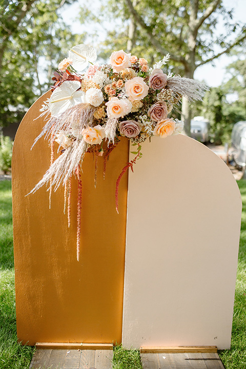  a boho caramel wedding inspo with an airstream and pampas grass – boho signage 