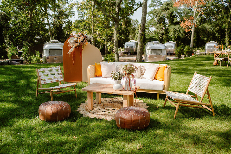  a boho caramel wedding inspo with an airstream and pampas grass – reception furniture 