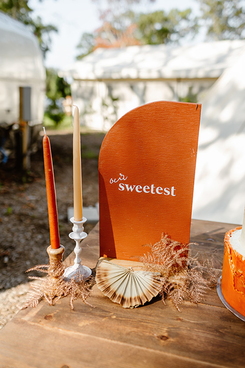  a boho caramel wedding inspo with an airstream and pampas grass – reception décor 