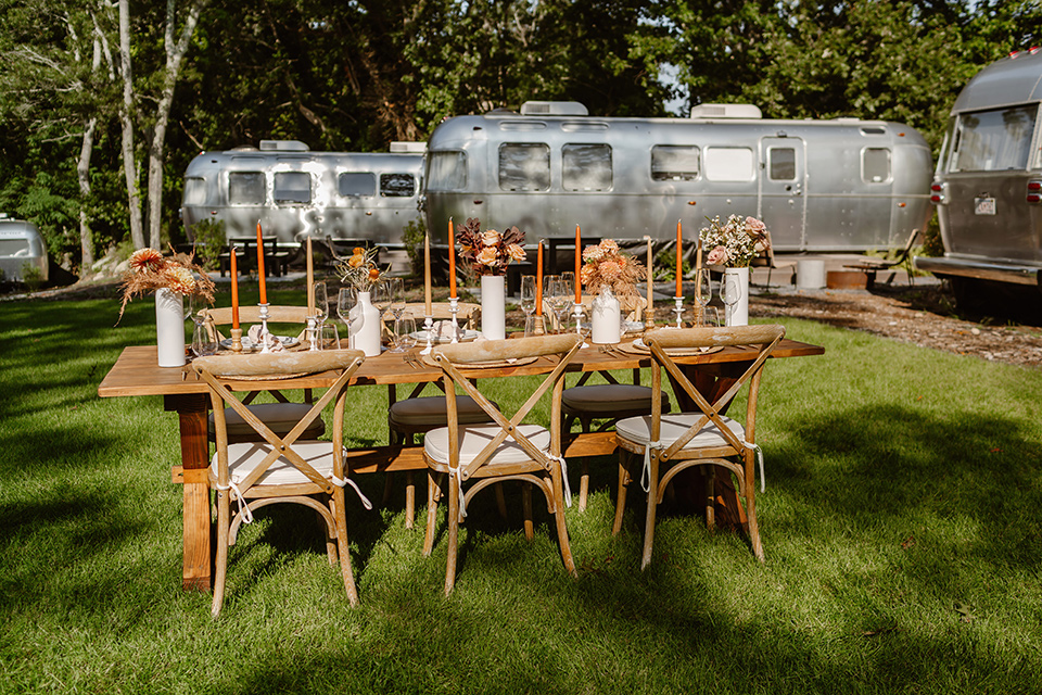  a boho caramel wedding inspo with an airstream and pampas grass – reception 