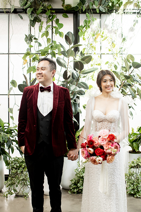  a modern Chinese wedding with a traditional tea ceremony – couple at ceremony 