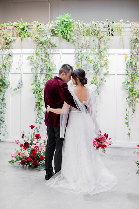  a modern Chinese wedding with a traditional tea ceremony – couple at ceremony 
