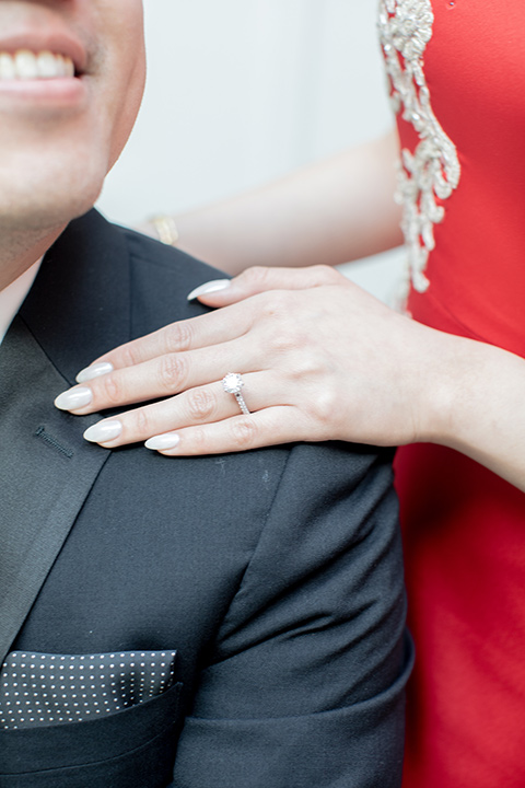  a modern Chinese wedding with a traditional ceremony – couple sitting 