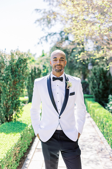 luxury wedding at Greystone Mansion with a classic design scheme - groom 