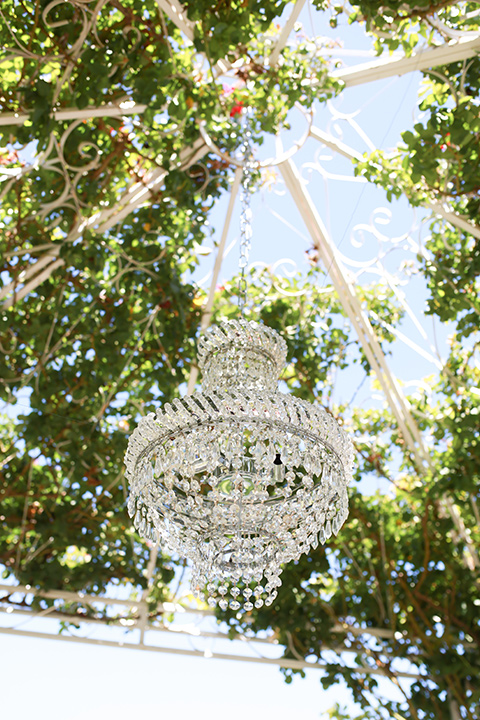  a green toned wedding with an outdoor venue - reception décor 