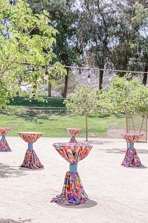  a colorful wedding in temecula with a 90s themed after party – bar and decor 