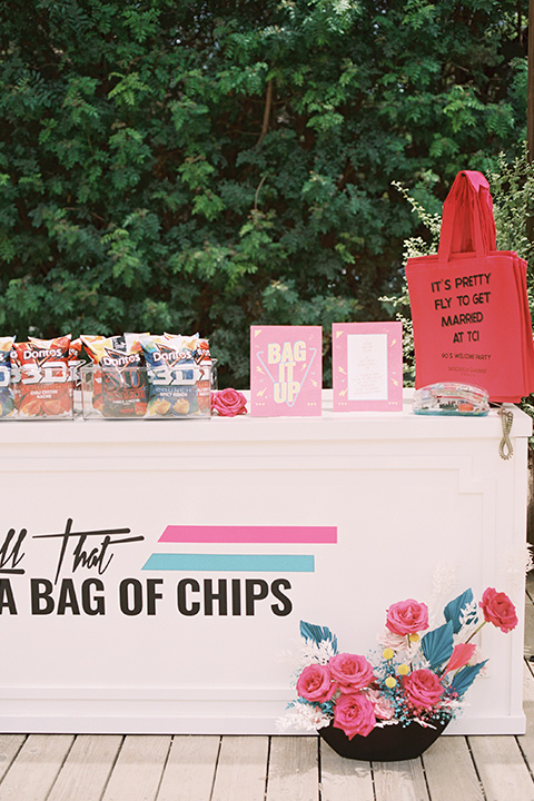  a colorful wedding in temecula with a 90s themed after party – reception decor 