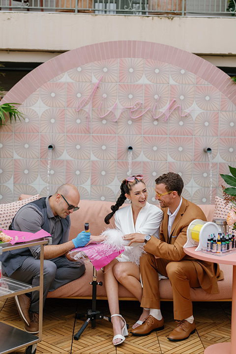  tropical and fun wedding at the Ryder Hotel – tattoos 