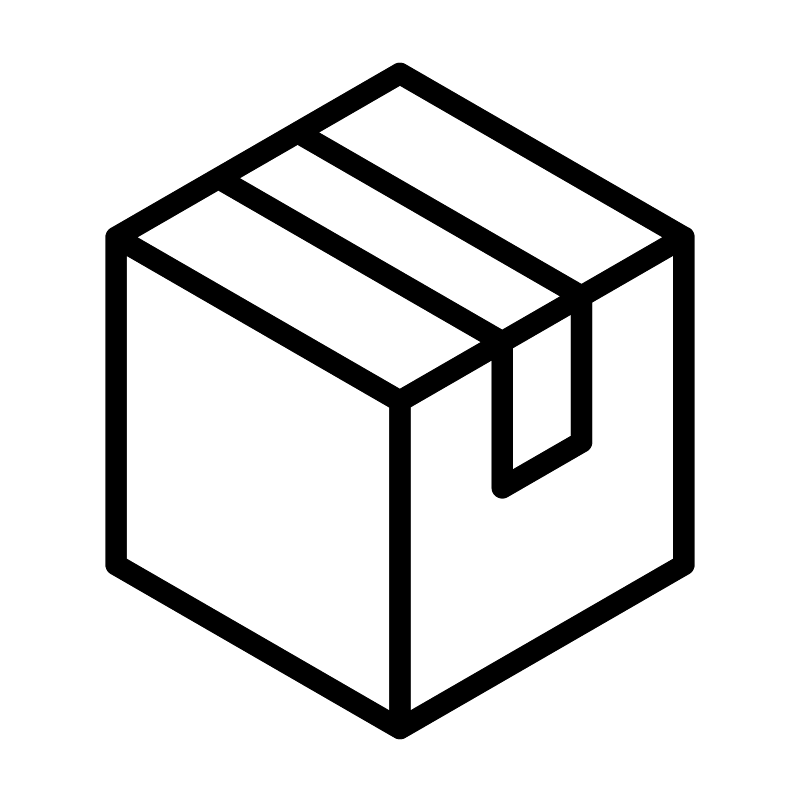 Icon of a shipping box